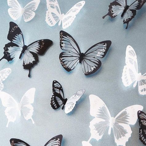 18pcs/lot 3d Effect Crystal Butterflies Wall Sticker Beautiful Butterfly for Kids Room Wall Decals Home Decoration on The Wall Crystal Butterflies, Art Papillon, Large Wall Decals, Butterfly Wall Decals, Custom Wall Decals, Beautiful Butterflies Art, Kids Room Wall Decals, 3d Butterfly Wall Stickers, Butterfly Wall Decor