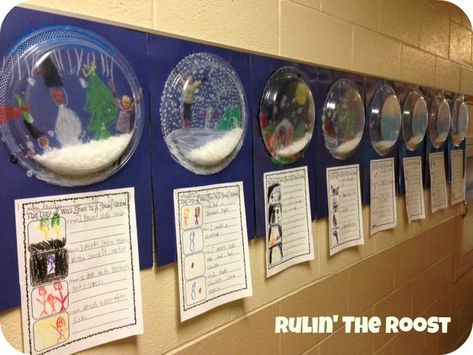 Snow Globe Writing, Easy Snow Globes, Snowman Bulletin Board, Snow Globe Crafts, Globe Crafts, Pixar Animation, Winter Writing, Christmas Writing, Winter Preschool