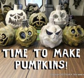 How to make Spooky and Scary Paper Mache Pumpkins! Our real pumpkins are eaten by squirrels, and the fake pumpkins are sooo expensive. This could be the solution for next year! yay....if I could find the time... Diy Paper Mache, Real Pumpkins, Paper Mache Pumpkins, Halloween Decor Diy, Fake Pumpkins, Halloween Props Diy, Halloween Paper Crafts, Casa Halloween, Paper Mache Crafts