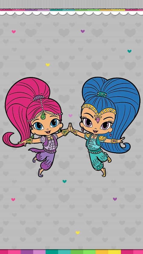 shimmer and shine Shimmer And Shine Wallpaper, Childrens Wallpaper, Iphone Themes, Cute Lockscreens, Clay Things, Fun Wallpaper, Discovery Kids, Shimmer And Shine, Book Art Diy