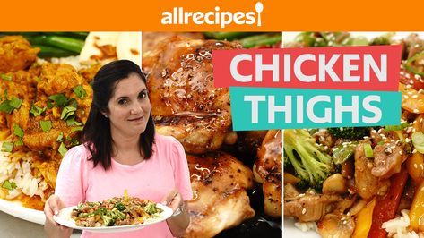 Ways To Cook Chicken Thighs, Chicken And Veggie Recipes, Nicole Mclaughlin, Forgotten Chicken, Cooking Chicken Thighs, Chicken Thighs Dinner, Baked Teriyaki Chicken, Mustard Vinaigrette, Easy Sheet Pan Dinners