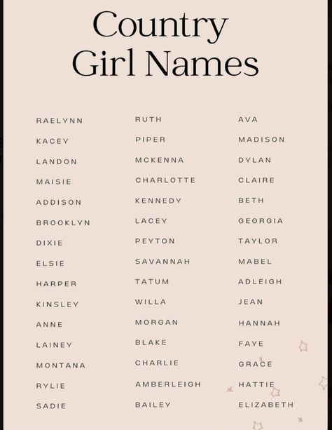 Western Baby Names First And Middle, Country Kids Names, Cowgirl Baby Names, Country Kid Names, Cute Country Names, Country Names List, Cowgirl Names, Country Baby Girl Names, Rp Names