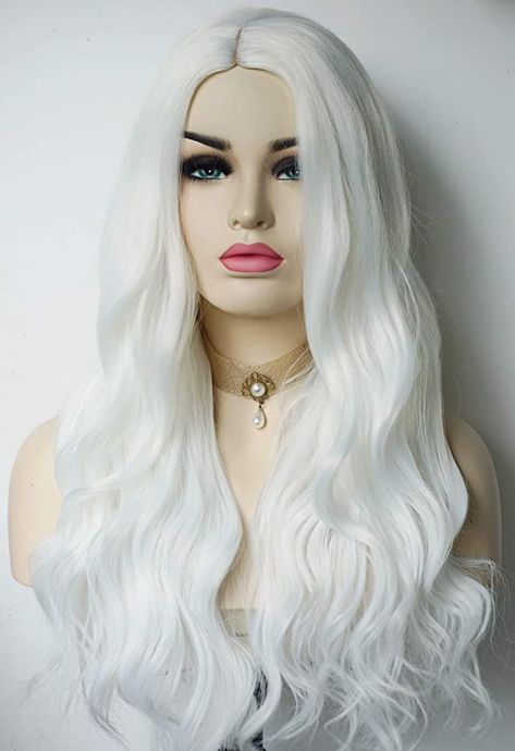 Amazon.com : White wig Halloween Wigs Black Cat Costume synthetic wigs movie character cosplay Halloween costume wig for women for Halloween party : Beauty & Personal Care Black Cat Dc, White Walker Costume, Movie Character Cosplay, Black Cat Costume, Dc Costumes, Black Cat Costumes, White Wig, Character Cosplay, White Costume