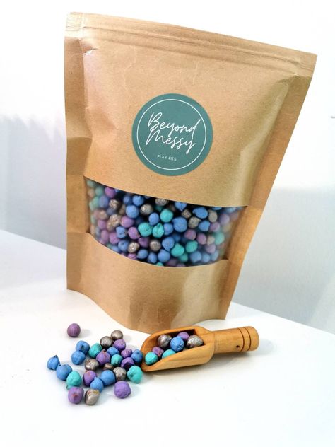 Mermaid Sensory Play, Coloured Chickpeas, Under The Sea Sensory, Mermaid Sensory, Loose Part, School Fundraising, Sensory Tools, Tuff Tray, Raw Foods