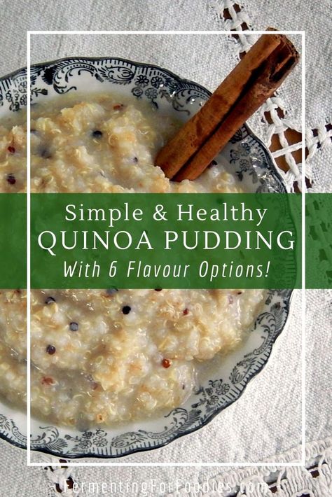 Quinoa Recipes Healthy Easy, Quinoa Desserts, Banana Quinoa, Quinoa Pudding, Quinoa Recipes Easy, Quinoa Recipes Healthy, Healthy Quinoa, Pudding Flavors, Quinoa Healthy