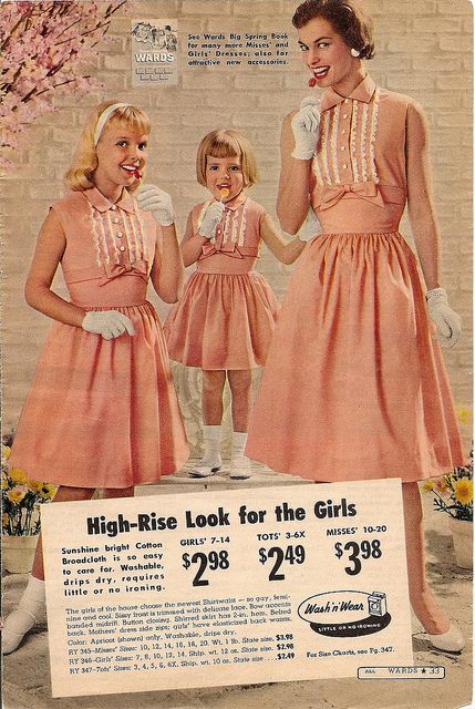 Chronically Vintage: My top tips for glove etiquette and wearing vintage gloves Peach Sundress, Mommy And Me Dress, 1950s Girls, Family Unity, Mother Daughters, Vintage Catalog, Easter Dresses, Mother Daughter Dress, Vintage Gloves