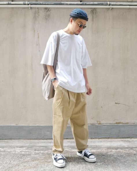 Tokyo Summer Outfit Men, Japanese Summer Fashion, Tokyo Summer Outfits, Japan Style Outfits, Japanese Street Fashion Men, Tokyo Summer, Japan Fits, Anatomy Bones, Minimalist Fashion Men