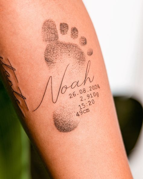 Noah 🥰 Noah Tattoo, Baby Tattoo Designs, Black Tattoos, Tattoos, Black