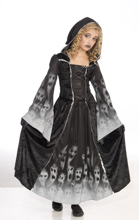 Forsaken Souls Kids Costume Girls Fancy Dress, Horror Costume, Hallowen Costume, Dark Dress, Scary Halloween Costumes, Halloween Fancy Dress, Dress Up Outfits, Halloween Costumes For Girls, Fancy Dress Costumes