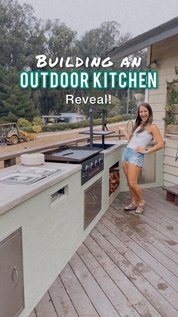 Outdoor Grill Area Diy, Simple Outdoor Kitchen, Small Outdoor Kitchens, Outdoor Grill Area, Outdoor Grill Station, Already Broken, Patio Grill, Outdoor Kitchen Plans, Build Outdoor Kitchen