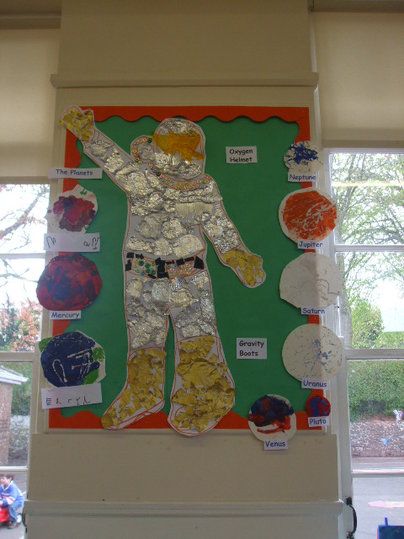 Space Display Eyfs, Eyfs Space, Space Activities For Kids, Space Lessons, Space Preschool, Moon Activities, Rocket Art, Space Classroom, Eyfs Classroom