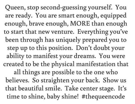 Stop second guessing yourself! Second Guessing Quotes, Guessing Quotes, Second Guessing Yourself, True Statements, Second Guessing, Order Of The Eastern Star, Free Spirit Quotes, You Are Smart, Life Questions