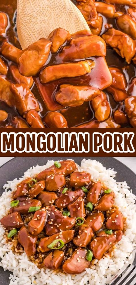 Pork Loin Asian Recipes, Pork Loin Slices Recipes, Pork Chinese Recipes, Pork Bites Recipes, Pork Tenderloin Recipes In Crockpot, Mongolian Pork, Sauce For Pork Tenderloin, Pork And Noodles, Recipes With Hoisin Sauce