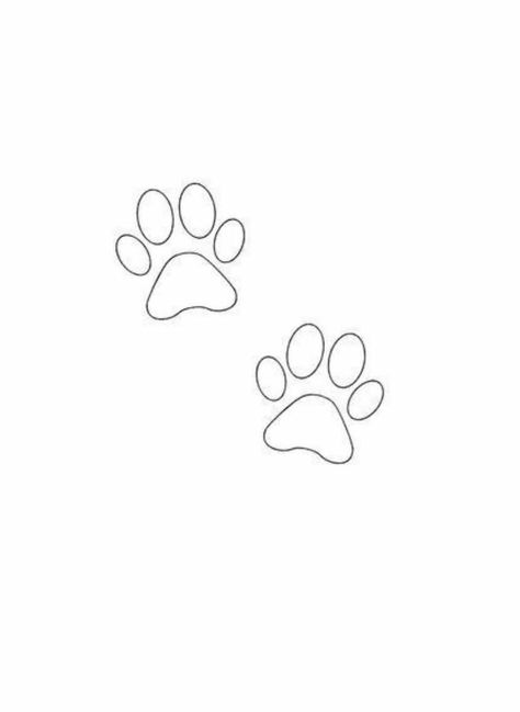 Small Paw Print Tattoo Outline, Desenho Tattoo, Tattoo Outline, Flash Tattoo, Print Tattoos, Paw Print Tattoo, Paw Print, Tattoos