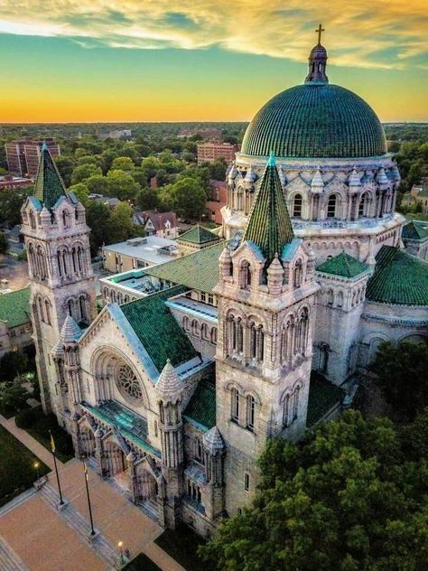 Christian Culture, St Louis Cathedral, Cathedral Basilica, Living Modern, St Louis Missouri, City Architecture, Aerial Photo, St Louis Mo, West End