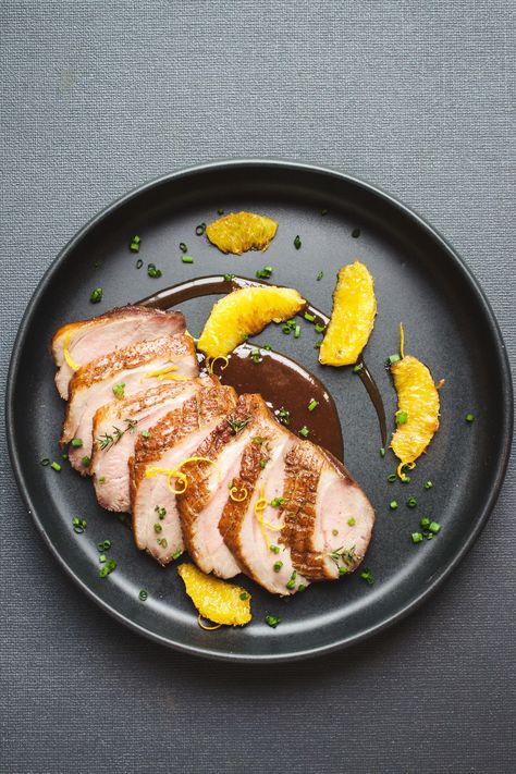 Duck Orange, Smoked Duck, Duck Breast, Sweet Treats Desserts, French Recipes, Light Bites, Orange Sauce, New Dimension, No Cook Desserts