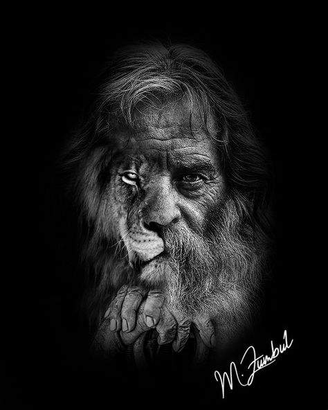 Old Man Lion Tattoo Design #lion #oldman #mand #years #yearly #potrait #animal #wild #roar #eye #jungle #woman #man #watch #clock crack #tattoodesign #tattooideas #boss #tattoomodel #tattoostyle #tattoos #tattoo #tattooart #photo #photographer #photography Jungle Woman, Lion Tattoo Design, Watch Clock, Abstract Face Art, Abstract Face, Realism Tattoo, Lion Tattoo, Abstract Faces, Tattoo Model