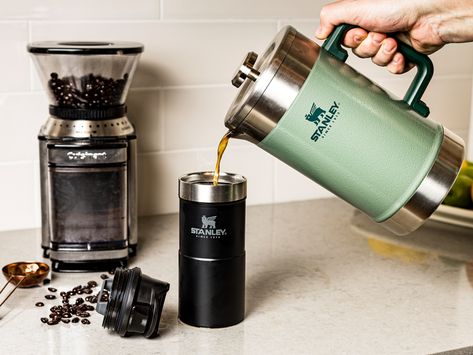 The Best Gifts for Coffee Lovers That’ll Give Them the Perfect Cup Every Time French Press Design, Stanley Products, French Presses, Coffee Press, French Press Coffee, Cup Of Joe, Stainless Steel Mesh, Great Coffee, Stanley Cup