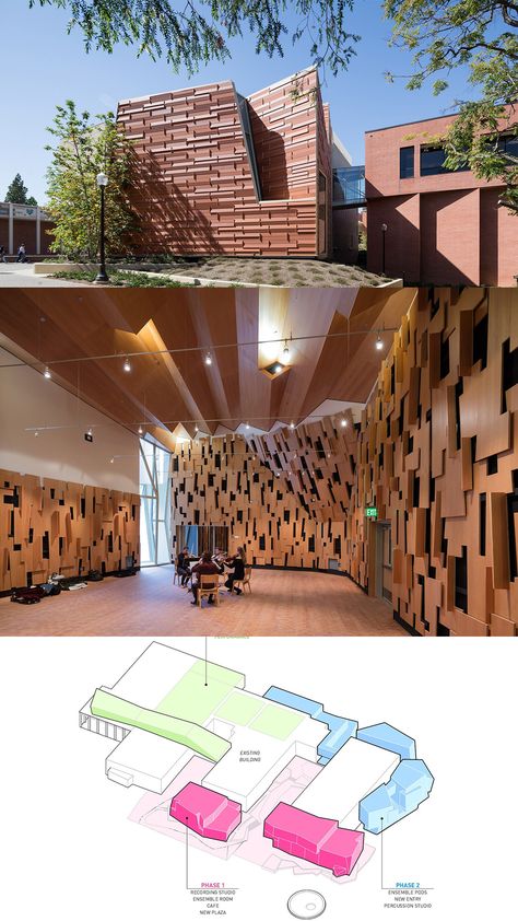 The Evelyn and Mo Ostin Music Center #arch2o #architecture #design #3d #music #center #building #interior #diagram House Music Quotes, Chicago House Music, 3d Music, Herb Alpert, Building Interior, Music Museum, Chicago House, Techno House, Deep House Music