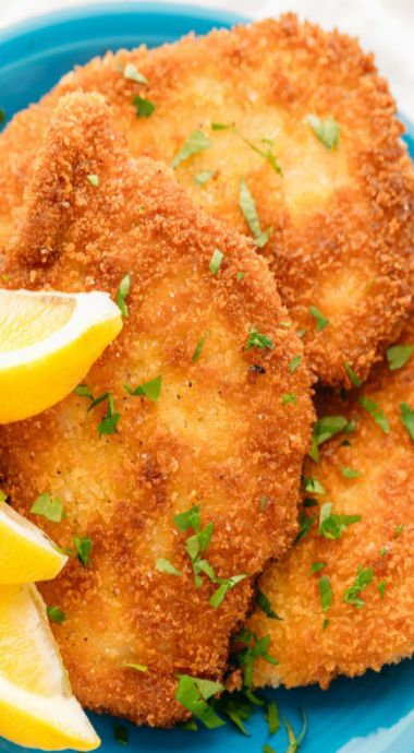 Pork Snitzel, Jaegerschnitzel Recipe, German Pork Schnitzel, Tenderloin Recipes Crockpot, Pork Schnitzel Recipe, Breaded Pork Tenderloin, Schnitzel Recipe, Baked Pork Tenderloin, Chicken Filet