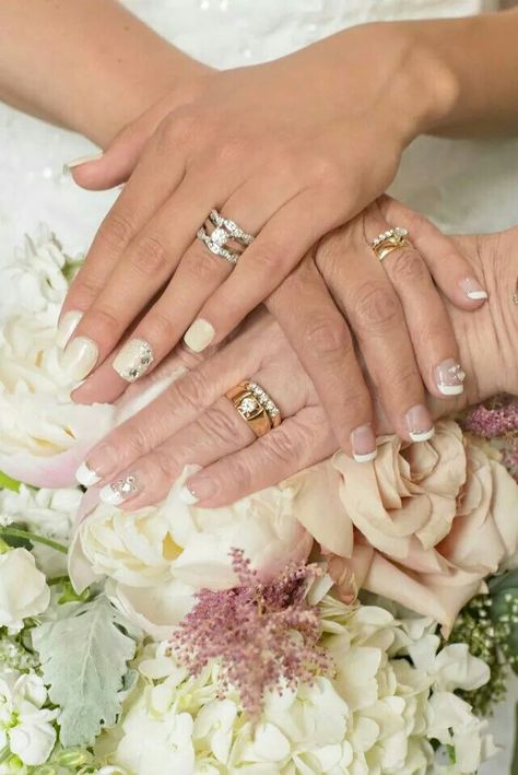 Photo by: Purrington Photography || Three Generations Wedding Ring Picture {Bride, Mother, & Grandmother} Generation Wedding Ring Photo, Bride And Grandmother Pictures, Mother Daughter Wedding Photos, Mother Daughter Wedding, Wedding Photo List, Wedding Shot List, Wedding Ring Pictures, Bridal Shower Inspo, Bride Pictures