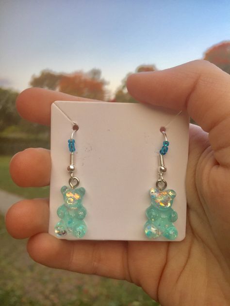 Gummy Bear Earrings, Hair Curling Tips, Bear Earrings, Earring Hook, Gummy Bear, Diva Fashion, Affordable Jewelry, Gummy Bears, Silver Earring