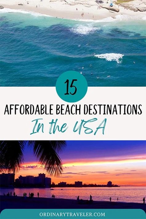 Best Us Beach Vacations, Budget Friendly Beach Vacation, Best Beach Towns In Us, Best Beach Resorts In The Us, Usa Beach Vacations, Cheap Vacations With Kids, Best Beach Vacations In The Us, Cheap Spring Break Destinations, Beach Vacation Ideas Family