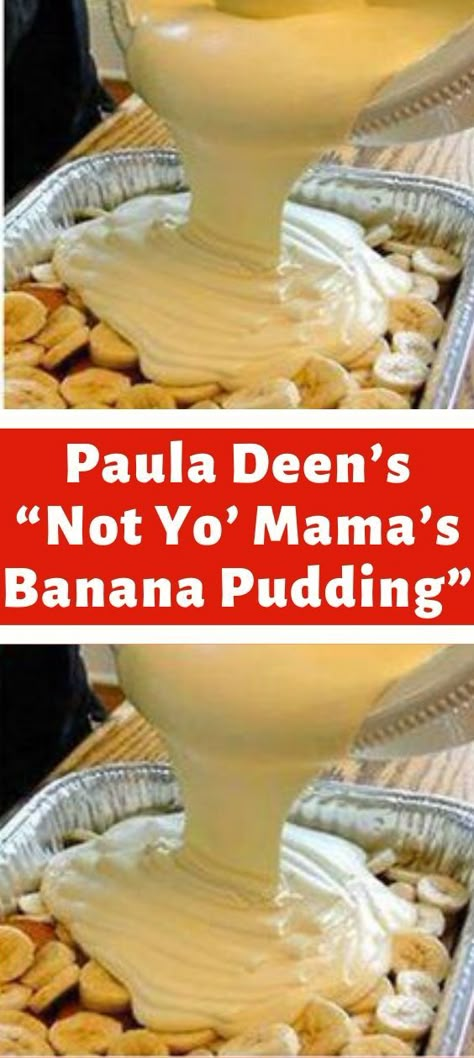 Banana Pudding Desserts, Paula Deen Banana Pudding Recipe, Easy Banana Pudding, Banana Pudding Paula Deen, Southern Banana Pudding, Pudding Recept, Easy Banana Pudding Recipe, Keto Pudding, Magnolia Bakery Banana Pudding