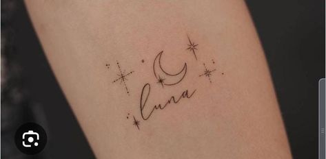 Luna Name, Luna Tattoo, Omerta Tattoo Design, Moon Names, Tattoo Design Hand, Crescent Moon Tattoo, Tattoo Name, Inner Forearm, Omerta Tattoo