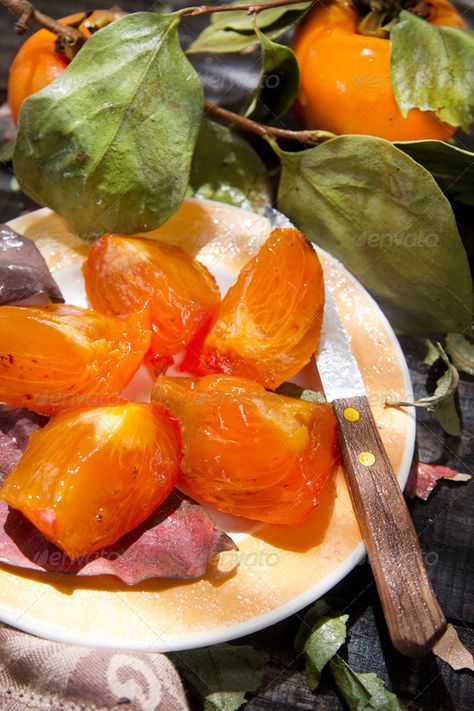 Persimmon Aesthetic, Fruit Sketches, Persimmon Illustration, Persimmon Photography, Persimmon Artwork, Persimmon Still Life Photography, Japanese Persimmon, Fruit Sketch, Persimmon Fruit