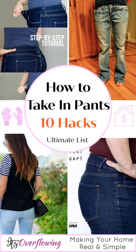 Take In Pants, Altering Pants, Diy Tulle Skirt, Flare Dress Pattern, How To Make Jeans, Altering Jeans, Pants Tutorial, Sewing Jeans, Big Pants