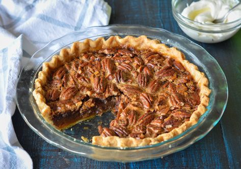 (TESTED & PERFECTED RECIPE) With brown sugar, golden syrup, brown butter and bourbon, this pie has a richer, more complex flavor than typical pecan pie. Brown Butter Pecan Pie, Butter Pecan Pie, Thanksgiving Classics, Bean Pie, Bourbon Pecan Pie, Once Upon A Chef, Pecan Pie Recipe, Beef Tenderloin, Thanksgiving Sides