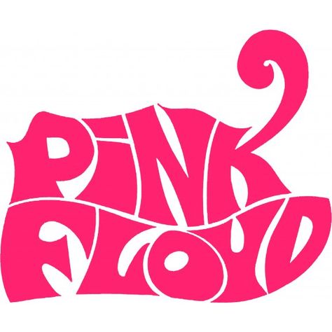 Logo of Pink Floyd Pink Floyd Painting, Pink Floyd Logo, Pink Floyd Albums, Pink Floyd Art, Arte Peculiar, Logo Pink, Band Rock, Band Logos, Tickled Pink