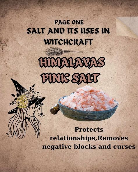 🧂✨ Salt: The Unsung Hero of Witchcraft! 🔮🕯️ Who knew that the same stuff you sprinkle on your chips could also ward off evil spirits? 😂 Here’s a salty guide to enhance your magickal practice: 🌊 **Sea Salt**: The OG of purification! Use it to absorb negative vibes and sprinkle it around your home for a protective barrier. It's like the bouncer of your sacred space! 🚫👻 🏔️ **Himalayan Pink Salt**: Not just for fancy salt lamps! Known for its healing mojo, it's perfect for health rituals and a... Red Salt Recipe Witchcraft, Salt Magick, Health Rituals, Divination Witch, Red Salt, Paganism Spells, Traditional Witchcraft, Not My Circus, Vastu Tips