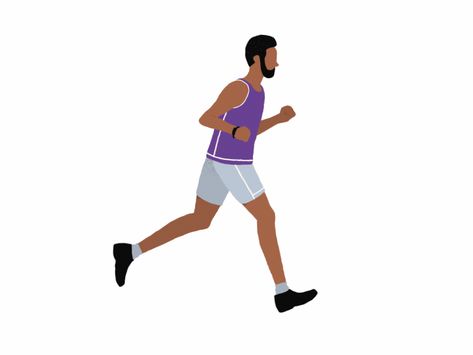 Racetrack Runner by BERG on Dribbble Pe Games Elementary, Human Animation, Walking Gif, Sports Gif, Walking Animation, Running Gif, Person Running, Action Pictures, Gif Wallpaper