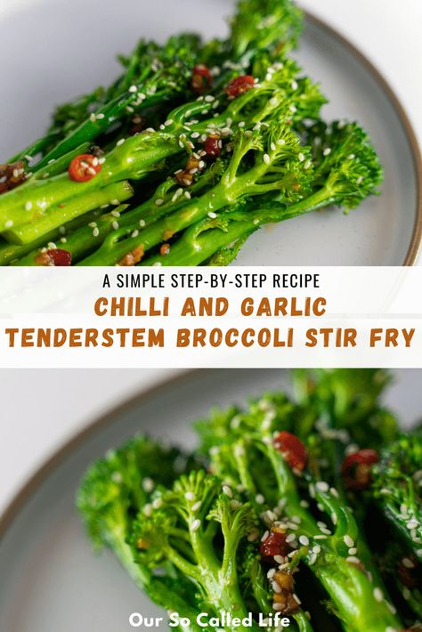 Tenderstem Broccoli Recipe, Brócoli Recipes, Asian Broccoli, Broccoli Recipes Side Dish, Easy Chilli, Broccoli Side Dish, Easy Vegetable Recipes, Garlic Broccoli, Tenderstem Broccoli