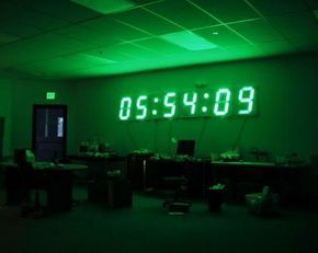 huge wall clock, and driving multiple digits from a single ic, converting binary digits to a 7 segment display Huge Wall Clock, Wall Clock Display, Wall Clock Decor Ideas, Clock Decor Ideas, Led Wall Clock, Photo Wall Decor, Digital Wall Clock, Simple Wall Decor, Led Clock