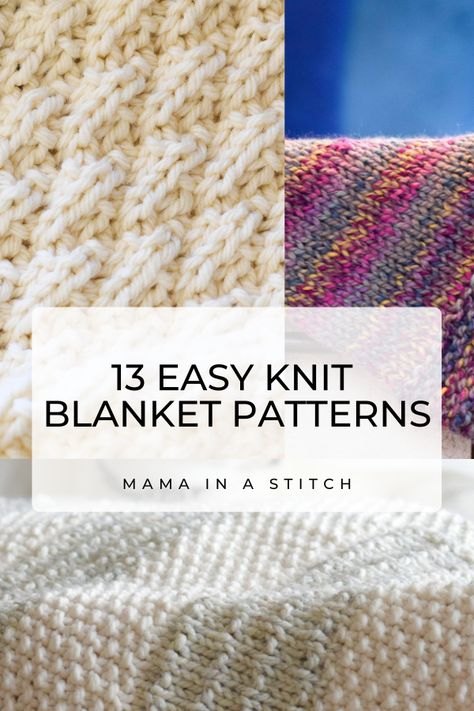 Mama In A Stitch Blanket, Knitting Blankets Free Pattern, Yarnspirations Patterns Free Blanket, Mama In A Stitch Knitting Patterns, Free Knitted Lap Blanket Patterns, Knitted Blanket Free Pattern, Knitting Patterns Free Blanket Beginner, Beginner Blanket Knitting Patterns, Beginner Knit Blanket Pattern Free