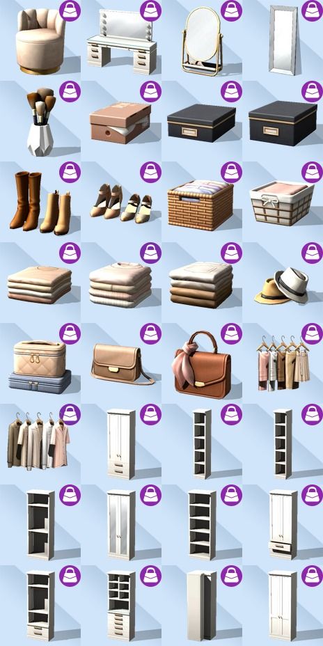 The First Look: Closet Collection | Sims 4 CC Pack | | Patreon Hounds Head Sims 4, Sims 4 Wall Color Cc, Sims 4 Cc Furniture Packs Patreon, Cc Set Sims 4, Sims 4 Cottage Core Cc Patreon, Cc Sims4 Furniture, Sims 4 Cc Clothes Collection Maxis Match, Sims Cc Vanity, Sims Mudroom