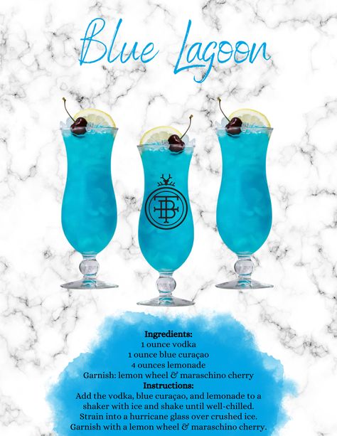 Blue Mf Drink, Blue Lagoon Drink, Movie Recipes, Bday Plans, Blue Lagoon Cocktail, 19th Bday, 17th Birthday Ideas, Coctails Recipes, Bomb Pop