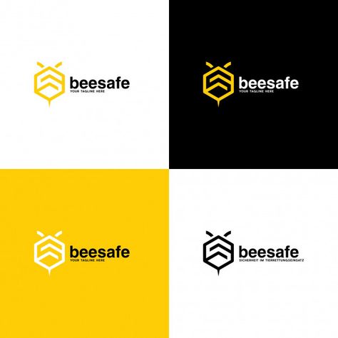 Bee Branding, Hive Logo, Logo Design Presentation, Global Logo, Handyman Logo, Logo Bee, Bee Safe, On Logo Design, Color Typography