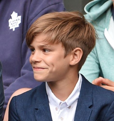 Romeo Beckham Hair, Dapper Haircut, Beckham Haircut, Beckham Hair, Boys Haircut Styles, Boy Haircuts Short, Toddler Haircuts, Boy Haircuts Long