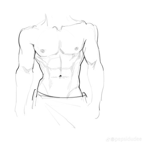 Guy Anatomy Reference, Upside Down Hair Drawing Reference, Man Abs Drawing, Twink Body Type, Masculine Body Reference, Male Chest Drawing, Abs Art Reference, Suggestive Poses Drawing Reference Male, Back Drawing Reference