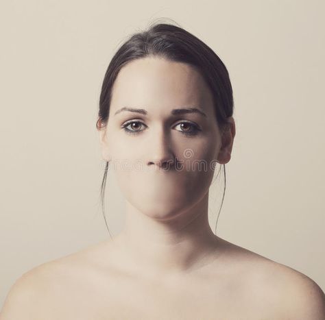 Woman without mouth. Woman with no mouth and cannot talk , #AFF, #Woman, #mouth, #talk #ad Horror Inspiration, Film Ideas, Stock Photos Woman, Women Ties, Body Hair Removal, Face Forward, The Thing Is, Human Figure, Body Hair