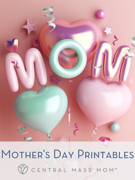 If you're wondering what your kids will do for Mother's Day, check out our FREE Mother's Day printables with fun activities all about YOU! Meaningful Presents, Ftd Flowers, Hockey Mom Gifts, Mothers Day Balloons, Mother's Day Printables, Celebration Balloons, Unique Mothers Day Gifts, Celebrate Mom, Hockey Mom