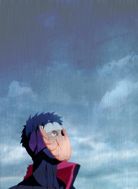 Obito and the rain #gif An Anime, Anime Naruto, The Rain, Anime Character, Naruto, Gif, Anime