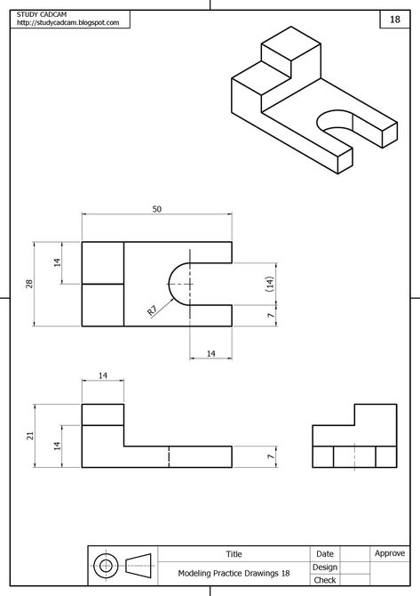 Isometric Sketch, Isometric Drawing Exercises, Autocad Isometric Drawing, Orthographic Projection, Orthographic Drawing, Solidworks Tutorial, Autocad Tutorial, Interesting Drawings, Isometric Drawing