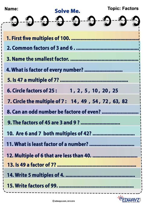 factor and multiple review Multiples Worksheet, Math Factors, Factors Worksheet, Finding Factors, Multiplication Facts Worksheets, Mental Maths Worksheets, Mental Maths, Factors And Multiples, Math Practice Worksheets