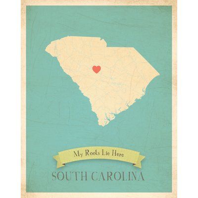 Personalized Canvas Art, South Carolina Homes, Ohio Map, Open Season, Southern Grace, Map Paper, Carolina Girl, My Roots, Map Wall Decor