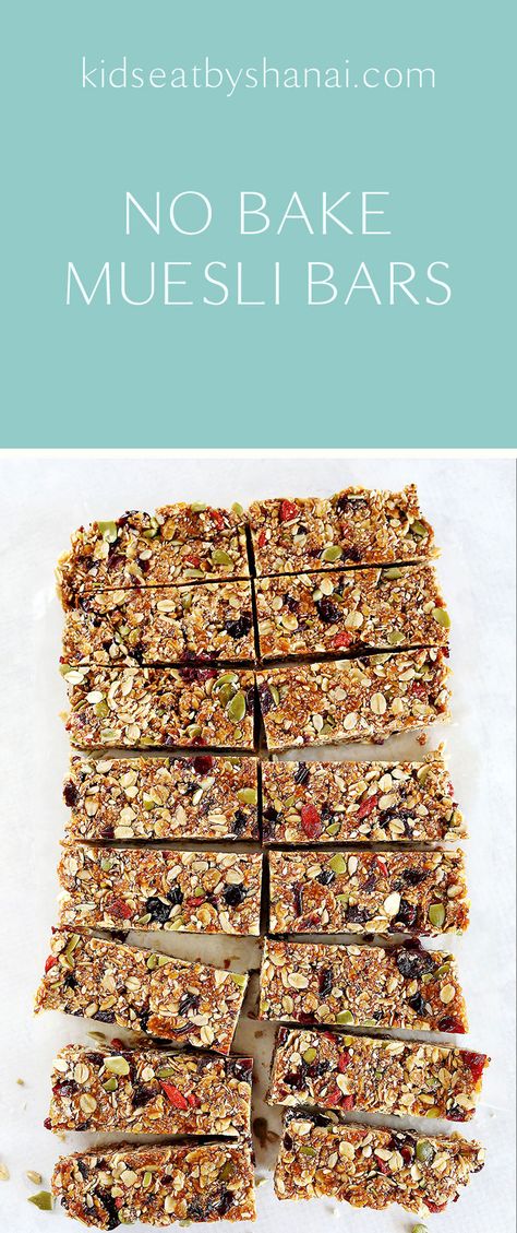 Healthy Muesli Bar Recipe, Muesli Bar Recipe, Muesli Slice, No Bake Granola Bars, Muesli Bars, Healthy Bars, Health Bar, Resep Diet, Homemade Muesli